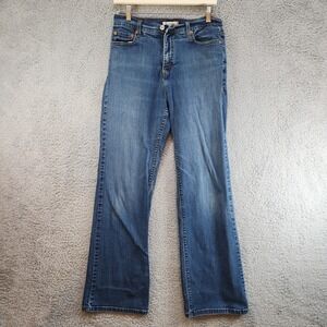 Levi's 512 Perfectly Slimming Bootcut Jeans Women 12 Blue Denim Cotton High-Rise